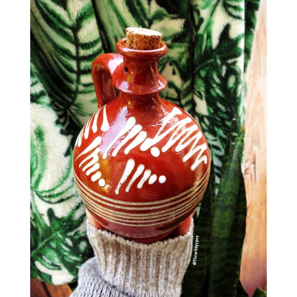 Vintage handmade rustic ceramic pottery jug 🌜 - Picture 3 of 4